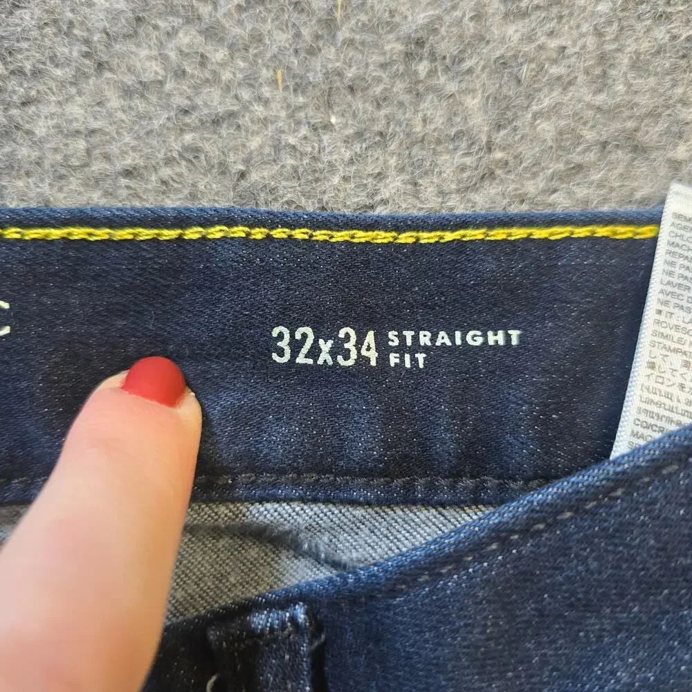 Banana Republic Jeans Mens Size 32x34 Blue Dark Wash Stretch Tapered Capsule
